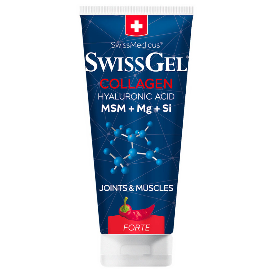 Swiss Gel Collagen Forte Θερμαντική Κρέμα με Θαλάσσιο Κολλαγόνο & Υαλουρονικό 200ml