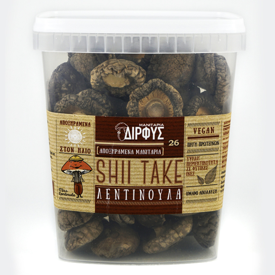 Μανιτάρια Αποξηραμένο Shiitake (Λεντινούλα) 80gr Δίρφυς