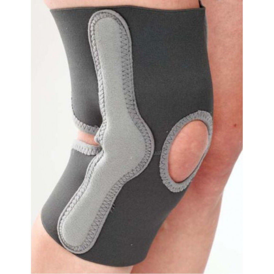 OIK / ELASTIC KNEE SUPPORT ΕΛΑΣΤΙΚΗ ΕΠΙΓΟΝΑΤΙΔΑ ΜΕ ΟΠΗ ΚΑΙ ΠΛΑΓΙΕΣ ΜΕΤΑΛΛΙΚΕΣ ΜΠΑΝΕΛΛΕΣ ORTHOLAND