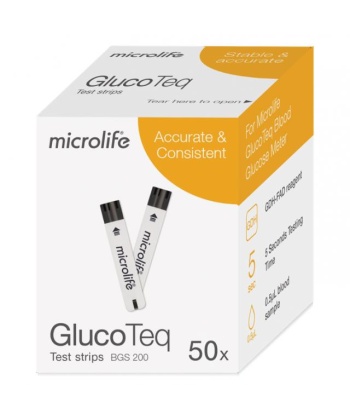 Microlife GlucoTeq Ταινίες Μέτρησης Σακχάρου 50τμχ Light