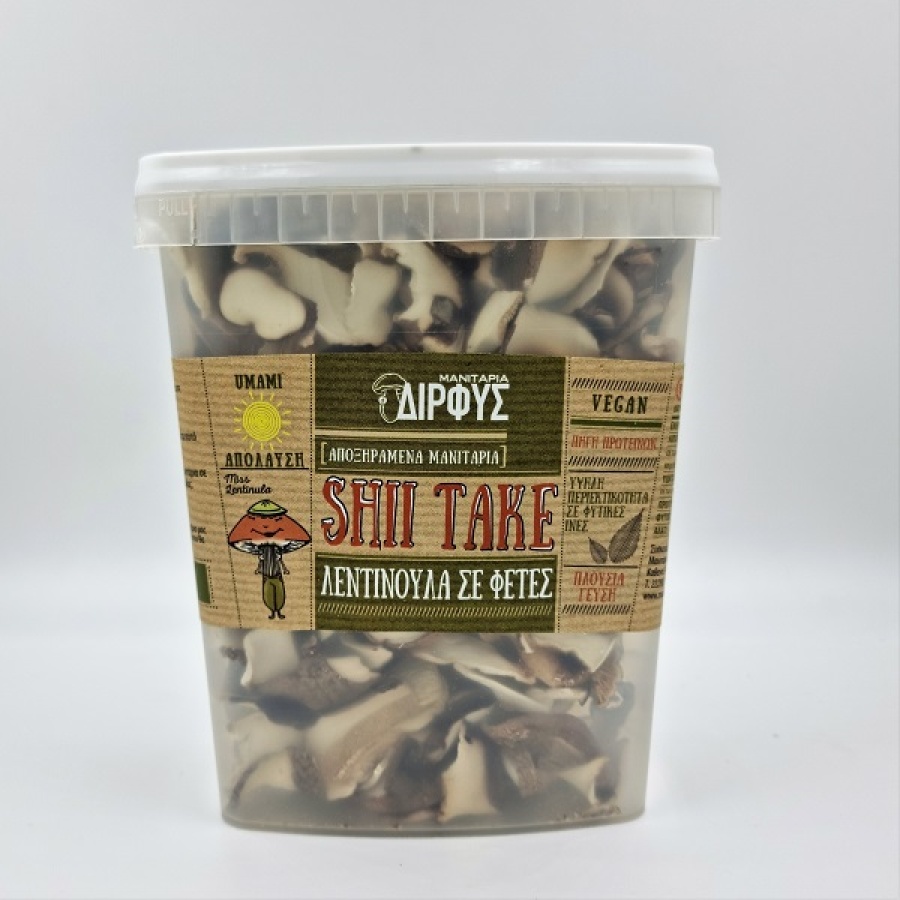 Λεντινούλα (shiitake) αποξηραμένη σε φέτες 80gr