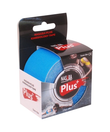 Tape Plus Nasara Κινησιοθεραπείας Αδιάβροχος 5cm x 5m Μπλε Alfacare