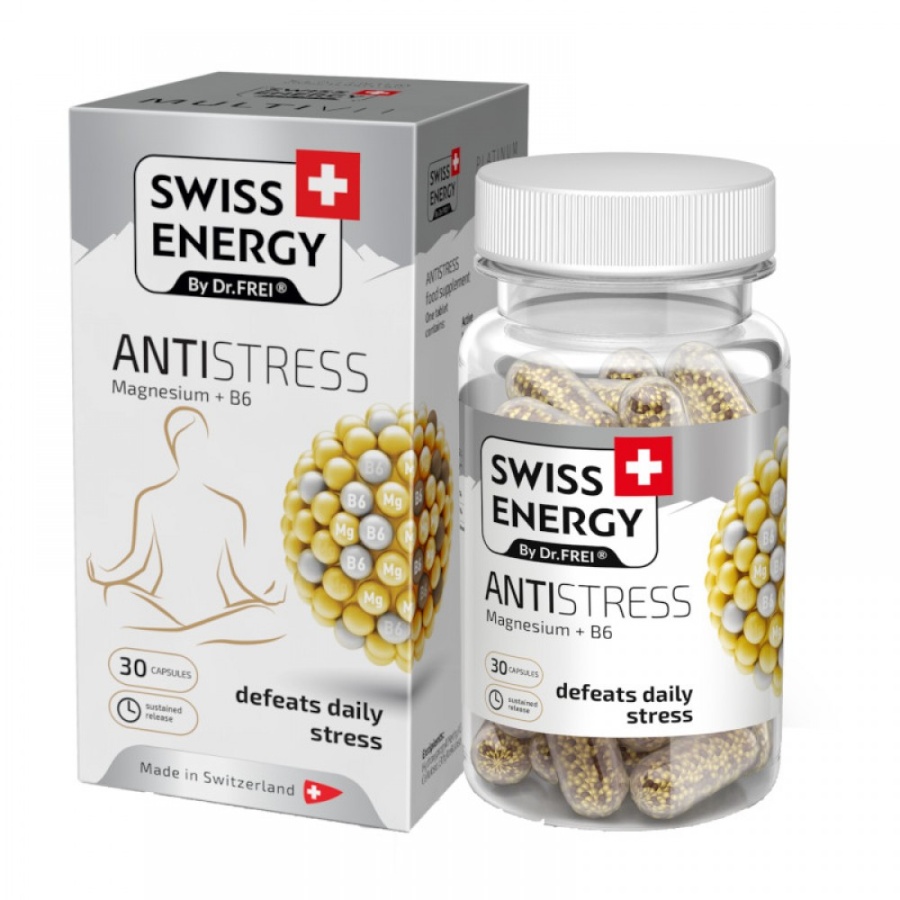 Βιταμίνη Antistress Platinum Μαγνήσιο + Β6 SWISS ENERGY